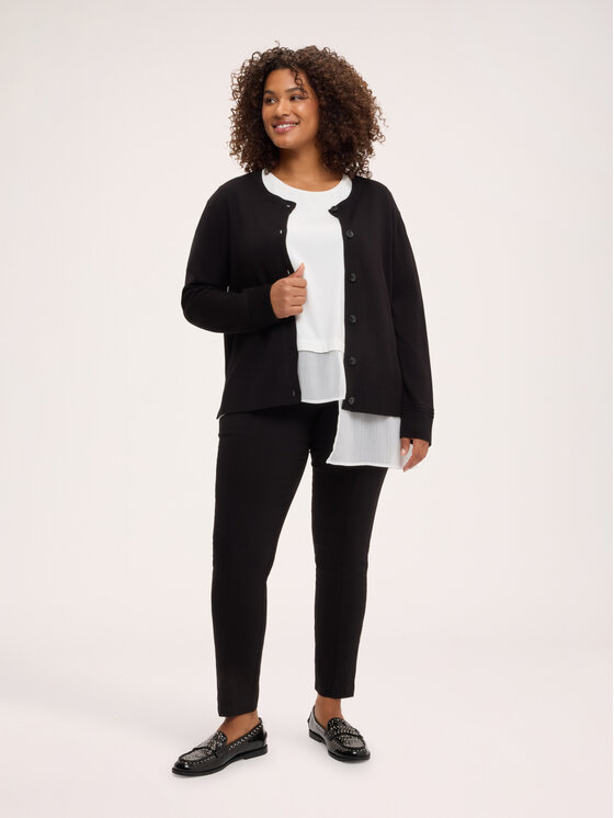 Fiorella Rubino Fiorella Rubino Kardigan M279L008561N033 Czarny Regular Fit