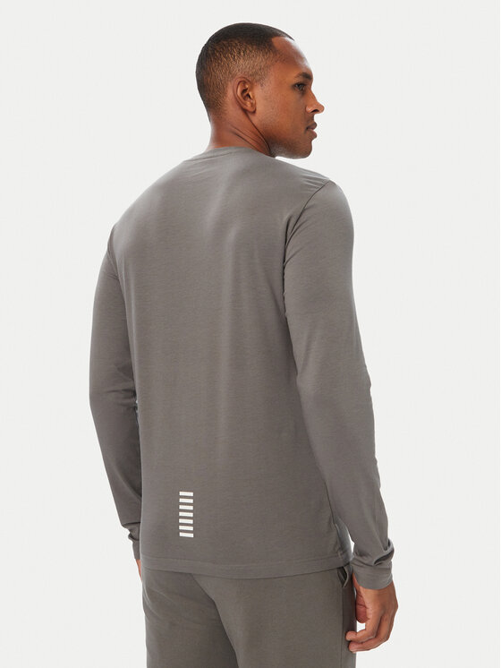 EA7 Emporio Armani EA7 Emporio Armani S dlhými rukávmi 8NPT28 PJVQZ U8085 Sivá Regular Fit