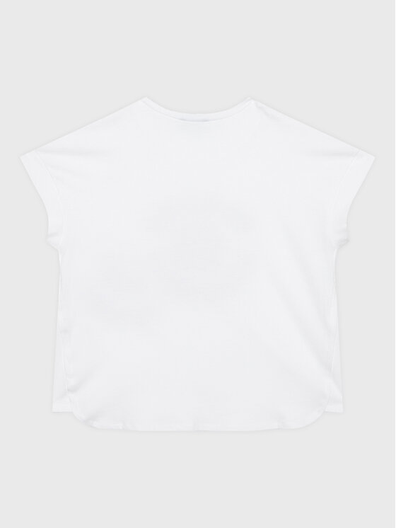United Colors Of Benetton United Colors Of Benetton Тишърт 3096C10AQ Бял Boxy Fit