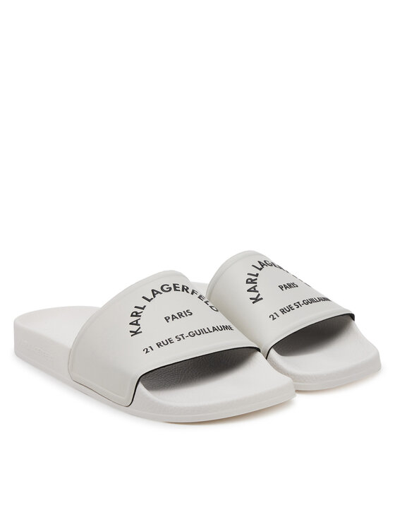 KARL LAGERFELD KARL LAGERFELD Παντόφλες Kondo 2.0 KL80908A Λευκό
