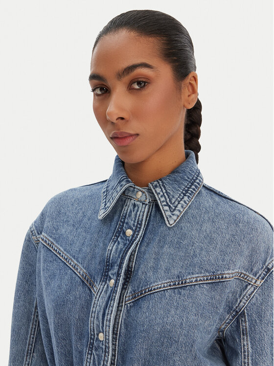 BOSS BOSS Sukienka jeansowa 50557046 Niebieski Regular Fit
