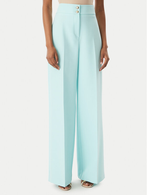 Maryley Maryley Текстилни панталони 6EB680/43AC Електриков Regular Fit