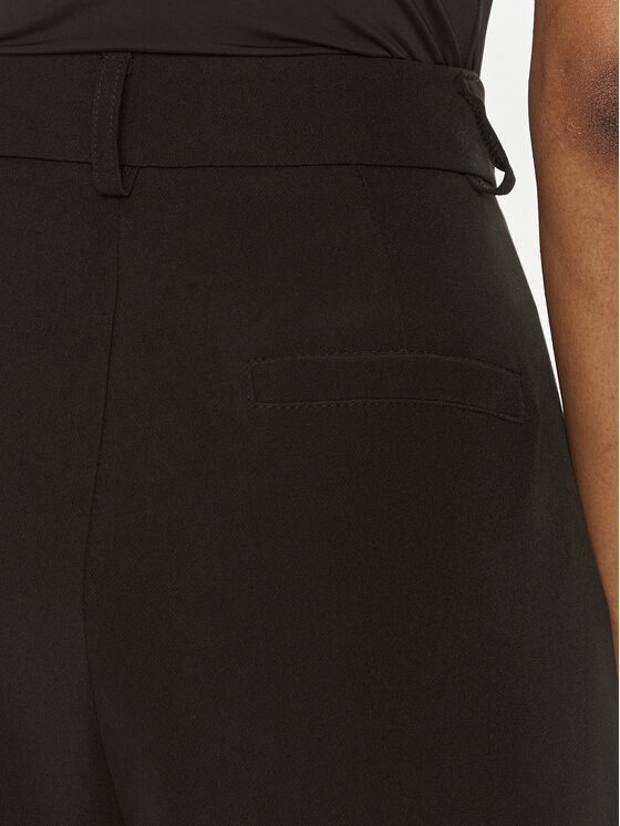 Maryley Maryley Παντελόνι Palazzo 24EB579/43NE Μαύρο Regular Fit