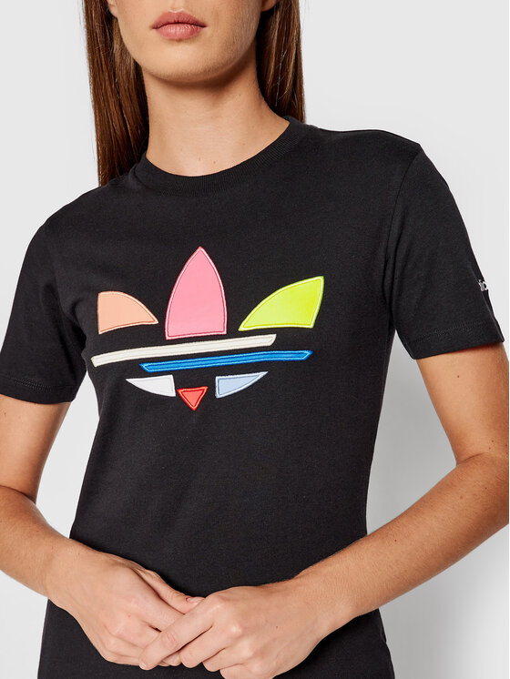 T-shirt adicolor Shattered Trefoil Tee H22859 Nero...