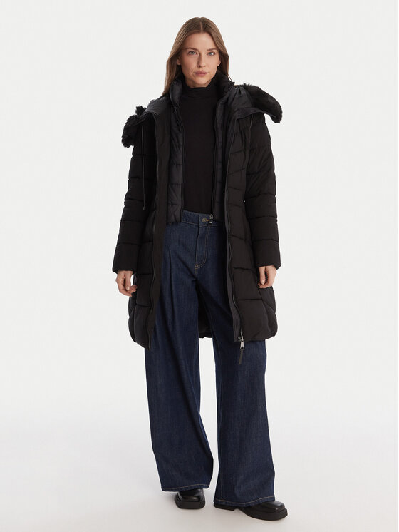 DKNY DKNY Geacă de iarnă DLEMPU15 Negru Regular Fit