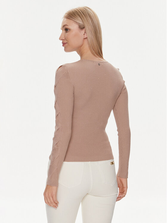 Guess Guess Džemperis Laurel W4RR34 Z34O0 Bēšs Regular Fit