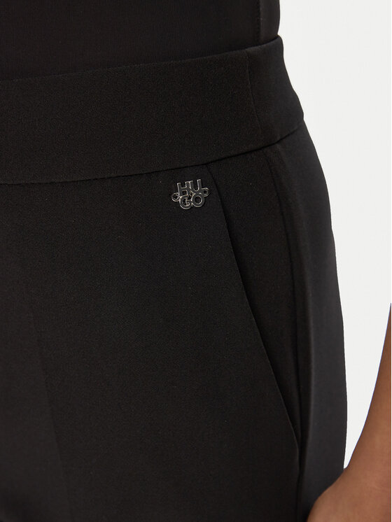HUGO HUGO Medžiaginės kelnės Hagonia-1 50539991 Juoda Slim Fit
