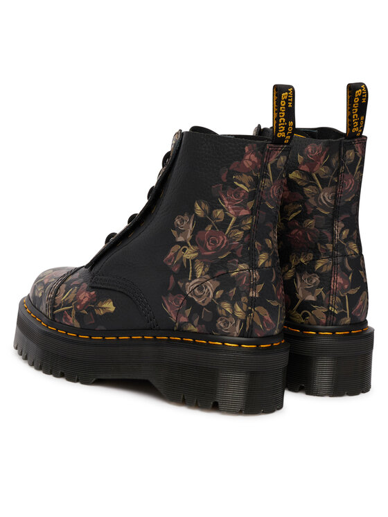 Dr. Martens Dr. Martens Trapper stila apavi Sinclair Decayed Roses Tumbled Nappa  DM32050001 Melns