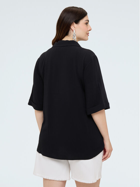 Fiorella Rubino Fiorella Rubino Koszula 5016L000182N033 Czarny Regular Fit