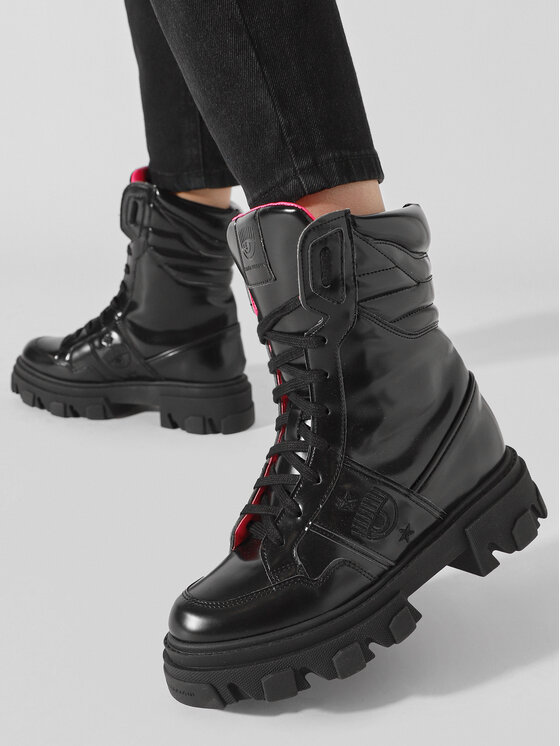 Chiara Ferragni Chiara Ferragni Schnürstiefeletten CF3039-001 Schwarz