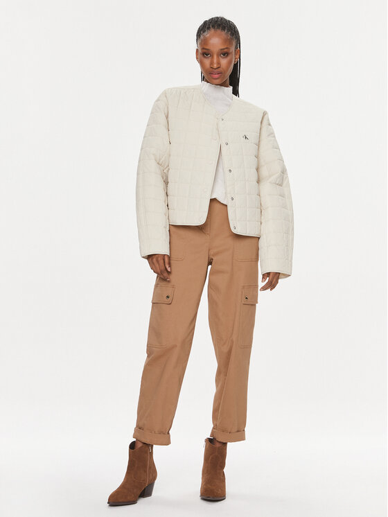 Calvin Klein Jeans Calvin Klein Jeans Prijelazna jakna J20J221369 Écru Oversize