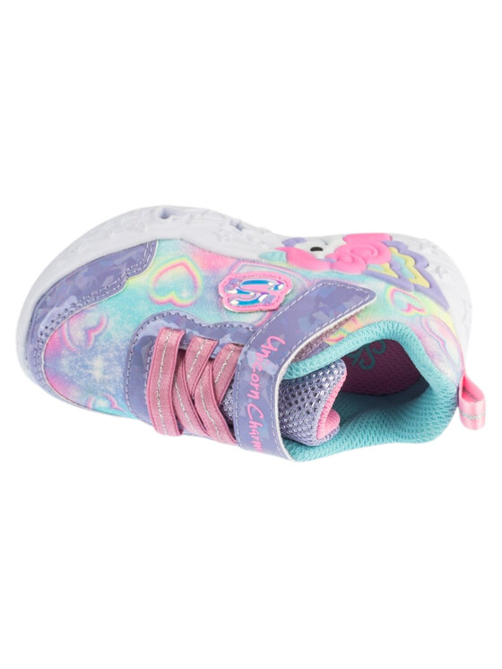 Skechers Skechers Sneakersy Unicorn Charmer - Lil Heart Sparkles Fioletowy