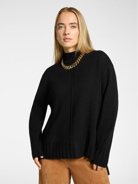 Elena Mirò Elena Mirò Sweter M098Z000863N033 Czarny Regular Fit