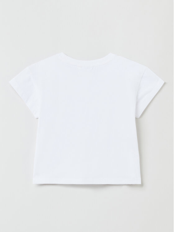 OVS OVS Тишърт 1759667 Бял Regular Fit