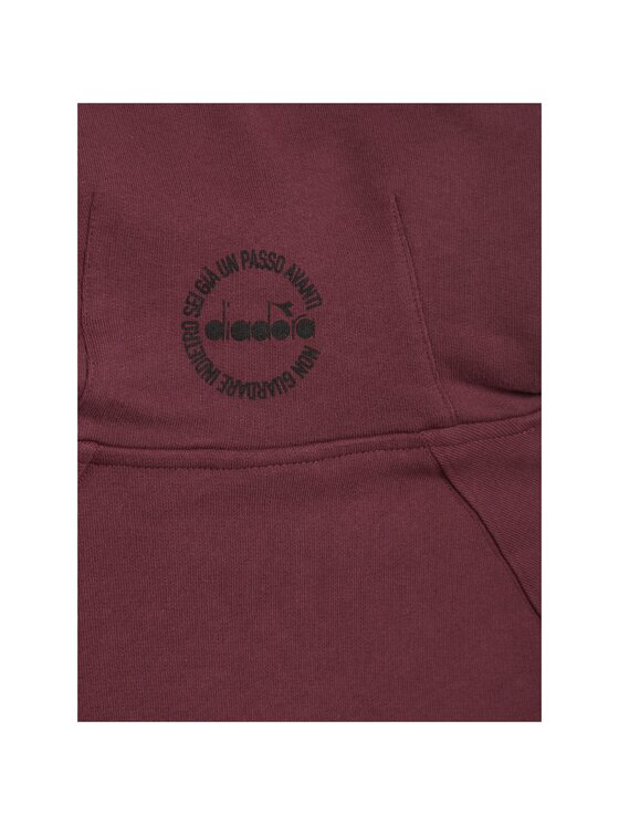Diadora Diadora Bluza L. HOODIE CROP MANIFESTO Fioletowy Regular Fit