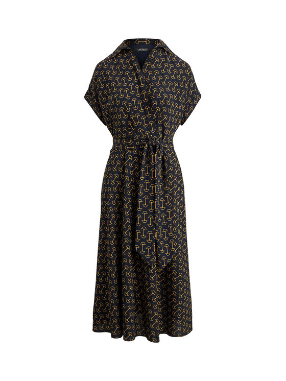 LAUREN RALPH LAUREN LAUREN RALPH LAUREN Srajčna obleka 200P03557001 Mornarsko modra Regular Fit