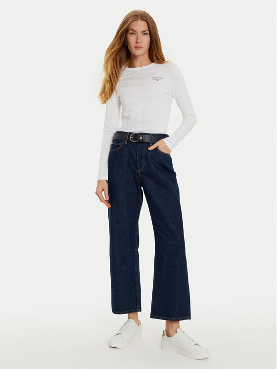 Tommy Jeans Tommy Jeans Μπλουζάκι Essential DW0DW18793 Λευκό Slim Fit