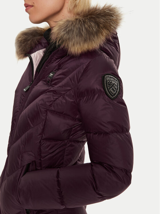 Blauer Blauer Pehelykabát 24WBLDK03052 Bordó Regular Fit