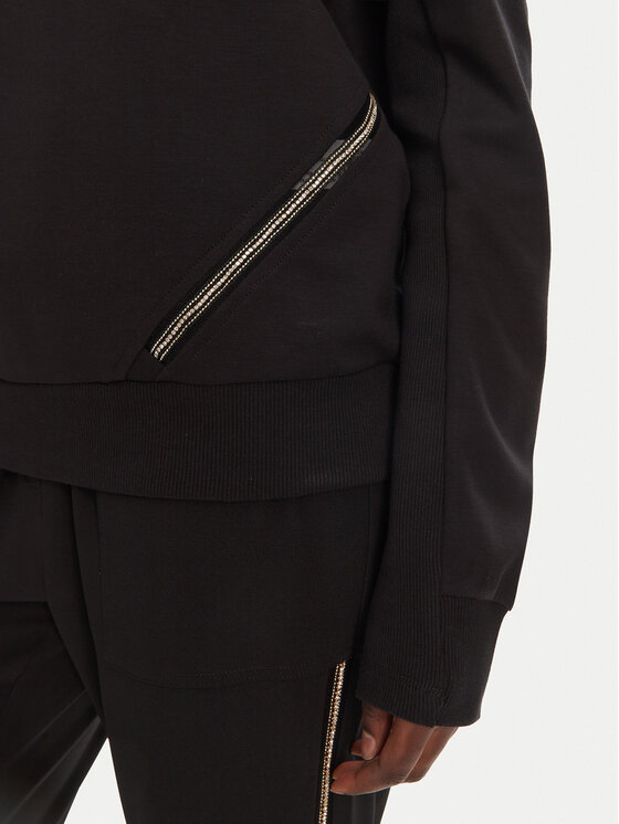 Liu Jo Sport Liu Jo Sport Світшот TA5039 JS182 Чорний Relaxed Fit