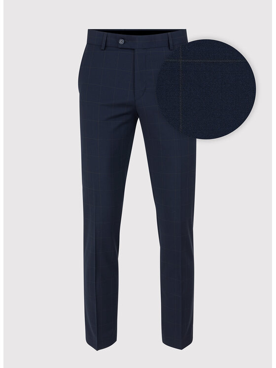Pako Lorente Pako Lorente Spodnie garniturowe P23SF-6G-012 Granatowy Slim Fit