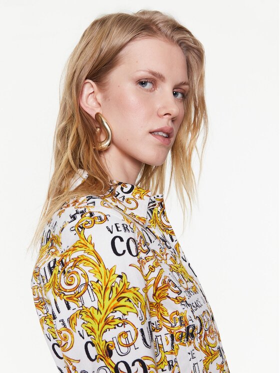 Versace Jeans Couture Versace Jeans Couture Geacă de blugi 74HAS453 Alb Regular Fit