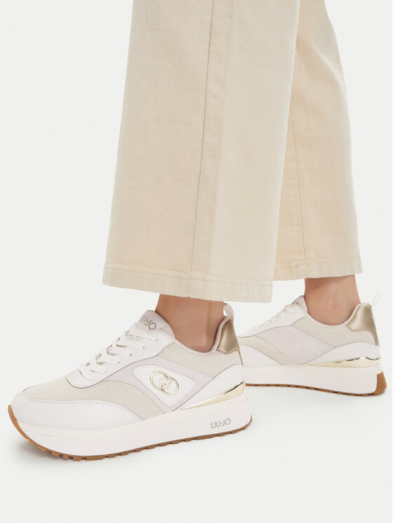 Liu Jo Sneakers Wonder 97 Bis BA6005 PX806 Alb
