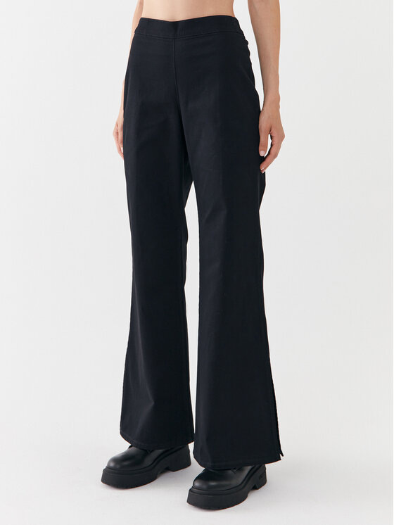 United Colors Of Benetton Pantaloni din material 46QRDF027 Negru Wide Leg
