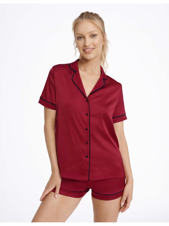 Esotiq Esotiq Piżama 41162-33X Czerwony Regular Fit