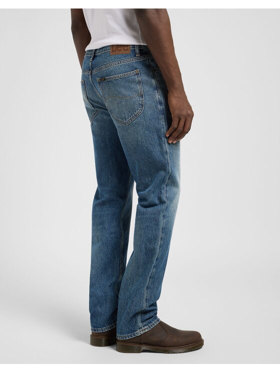 Lee Lee Jeansy WEST Niebieski Straight Leg