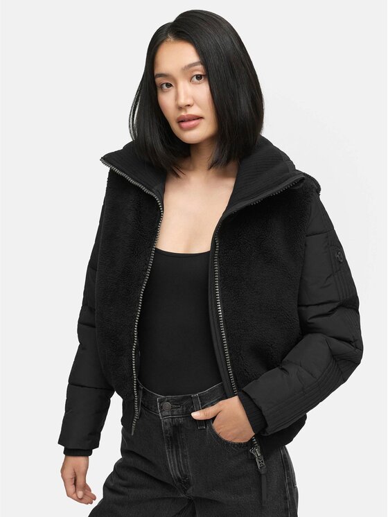 Navahoo Navahoo Kurtka zimowa Teddyzone Czarny Regular Fit