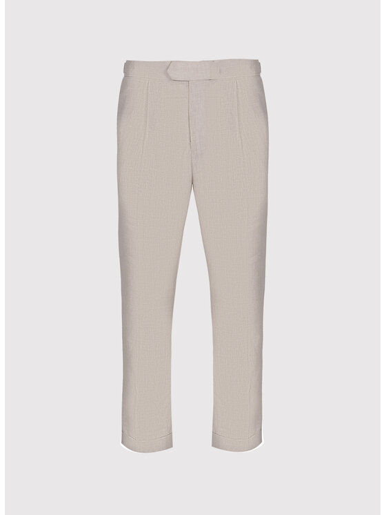 Pako Lorente Pako Lorente Spodnie materiałowe P26SF-WX-004 Beżowy Regular Fit