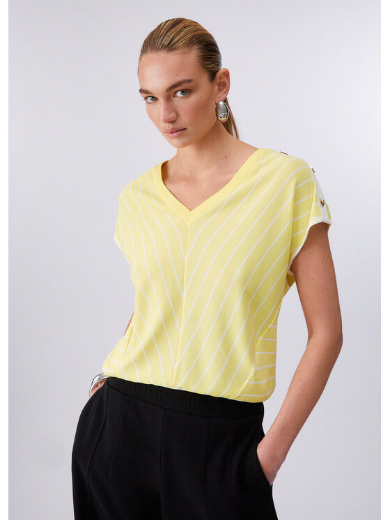 Liu Jo Liu Jo Maglione TA6217MS55NC3892 Giallo Regular Fit