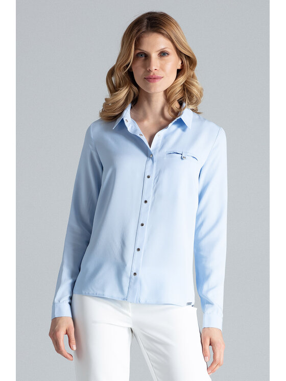 FIGL FIGL Košeľa M581 Modrá Regular Fit