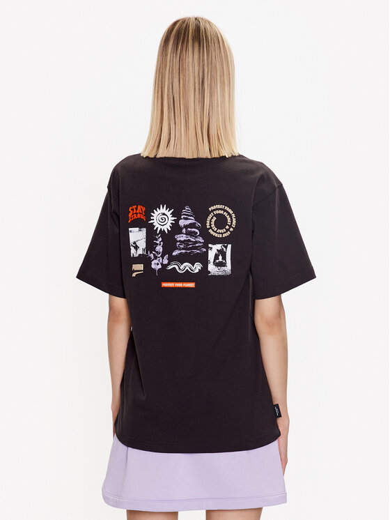 Puma Puma T-shirt Downtown 538362 Nero Relaxed Fit