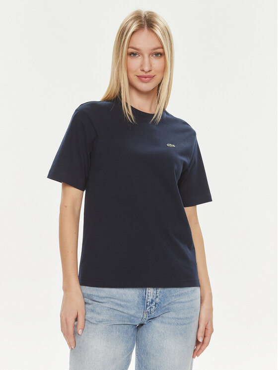 Lacoste Lacoste T-Shirt TF7215 Tmavomodrá Loose Fit