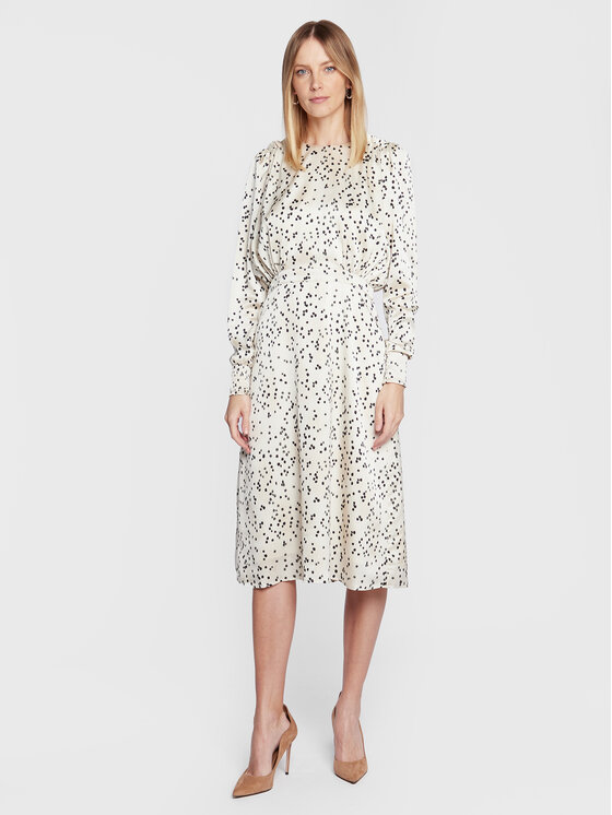 Bruuns Bazaar Každodenné šaty Acacia Adee BBW3196 Écru Regular Fit
