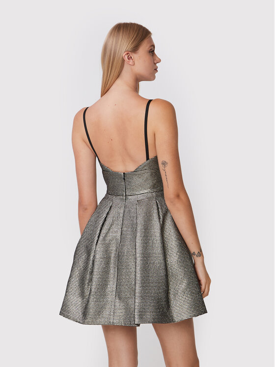 PINKO Pinko Sukienka koktajlowa Angelina 1G18F1 A04A Srebrny Slim Fit