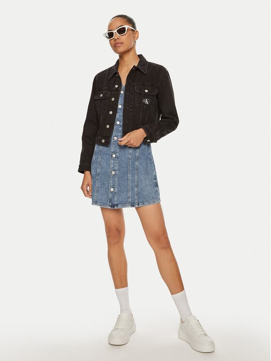 Calvin Klein Jeans Calvin Klein Jeans Джинсова куртка 90's J20J221257 Чорний Regular Fit