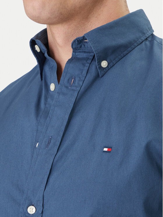 Tommy Hilfiger Tommy Hilfiger Πουκάμισο MW0MW37550 Μπλε Regular Fit