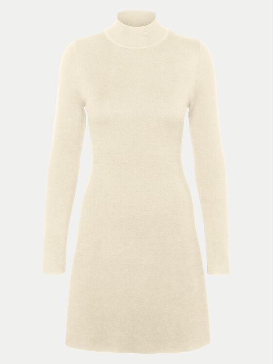Vero Moda Vero Moda Trikotažinė suknelė Gold 10311379 Écru Regular Fit