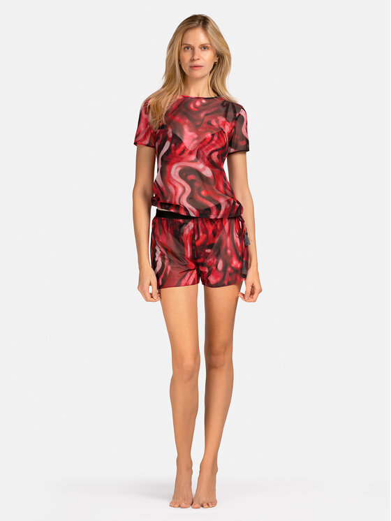 Miss Lou Miss Lou Blusa O-SI2-BRD Bordeaux