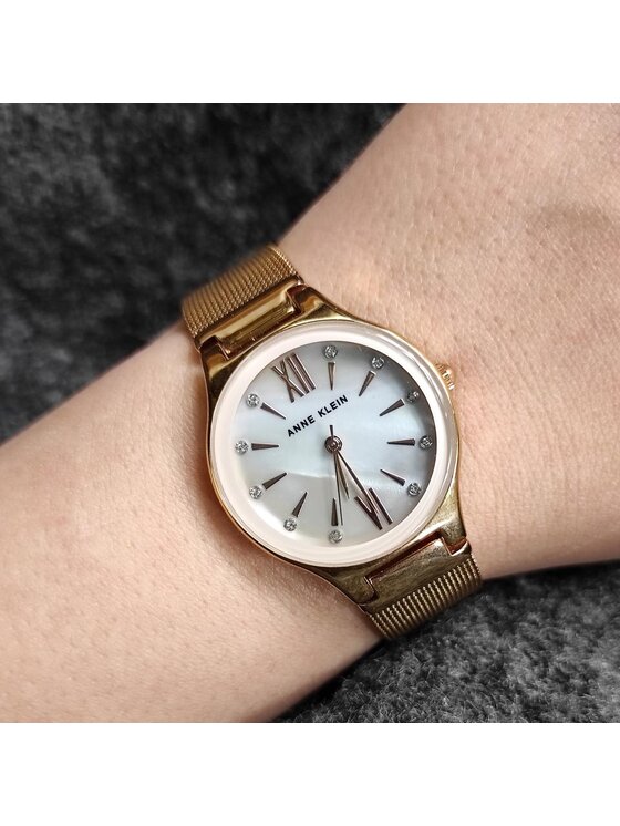 Anne Klein Anne Klein Zegarek AK/2418BMRG Różowe złoto