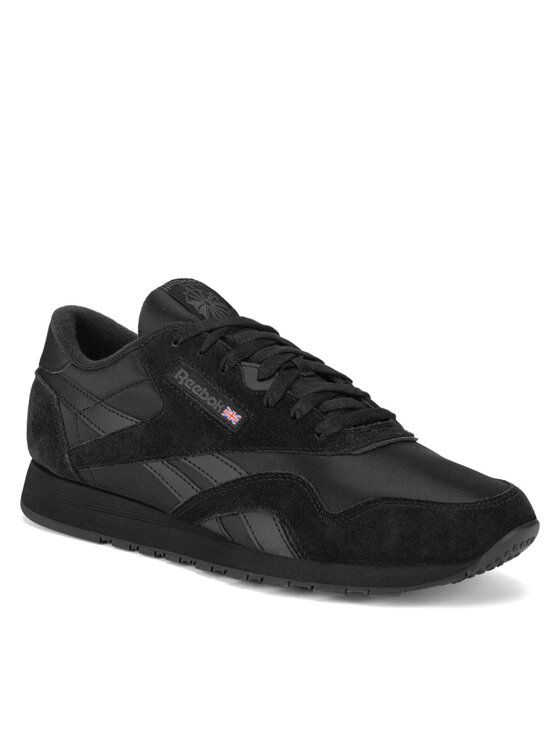 Black reebok sneakers top