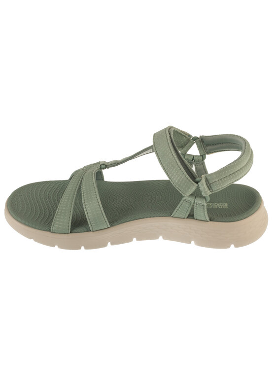 Skechers Skechers Sandały Skechers Go Walk Flex Sandal - Sublime Zielony