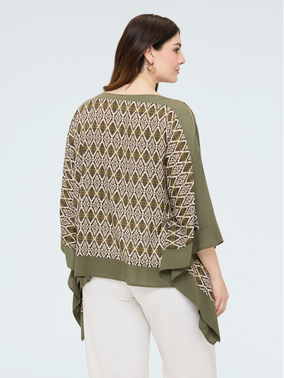 Fiorella Rubino Fiorella Rubino Blusa 2028E000381N0S9 Verde Over Fit