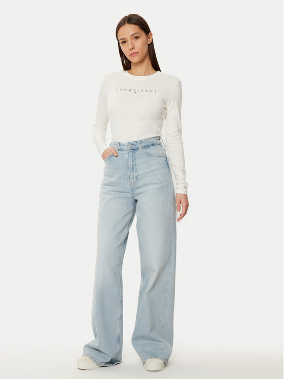Tommy Jeans Tommy Jeans Palaidinė DW0DW19434 Écru Slim Fit