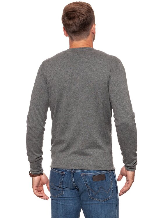 Wrangler Wrangler Felpa ROLL EDGE CREW Grigio Regular Fit