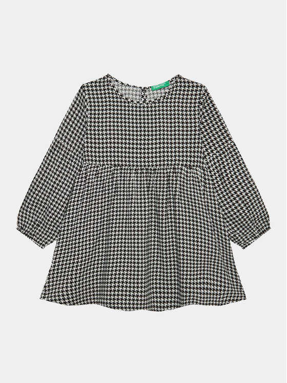 United Colors Of Benetton Rochie de zi 4XQNGV00Y Negru Relaxed Fit