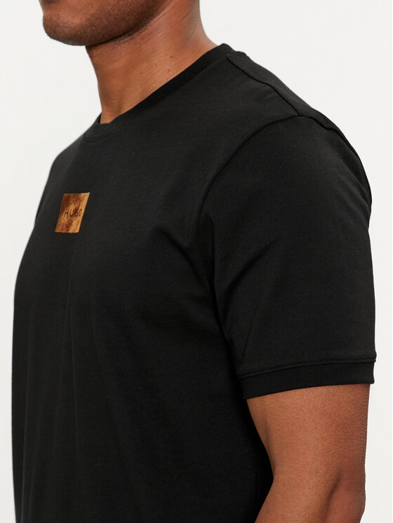 HUGO Hugo T-särk Diragolino_V 50501005 Must Regular Fit