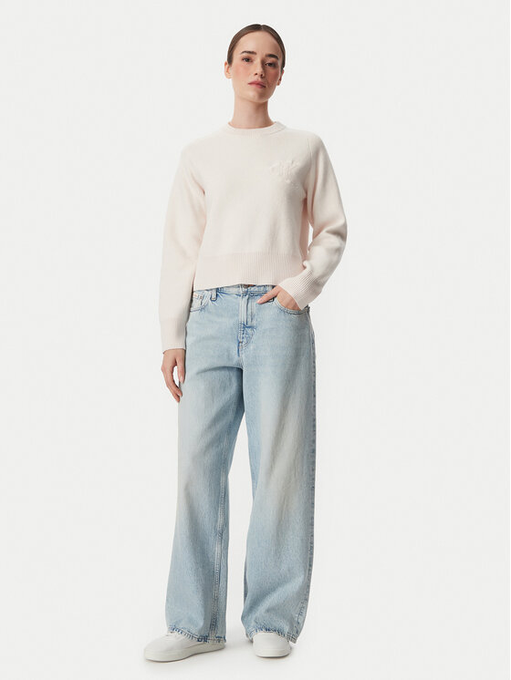 Calvin Klein Jeans Calvin Klein Jeans Sweter LV047H320G Różowy jasny Regular Fit